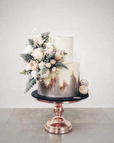 Elegant Rose Gold Cake